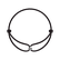 Diamond bracelet with cord Unstoppable Dot2