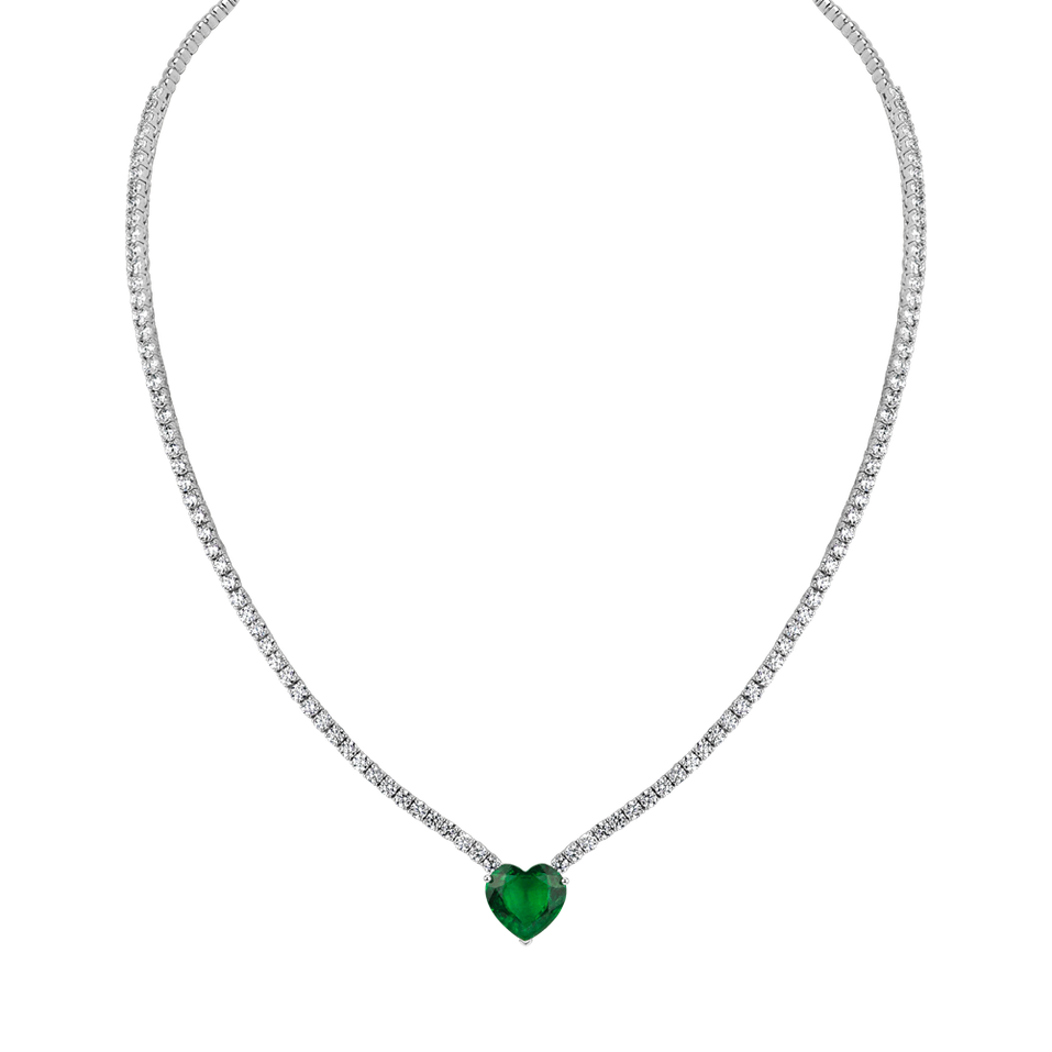 Diamond necklace with Emerald Gremory