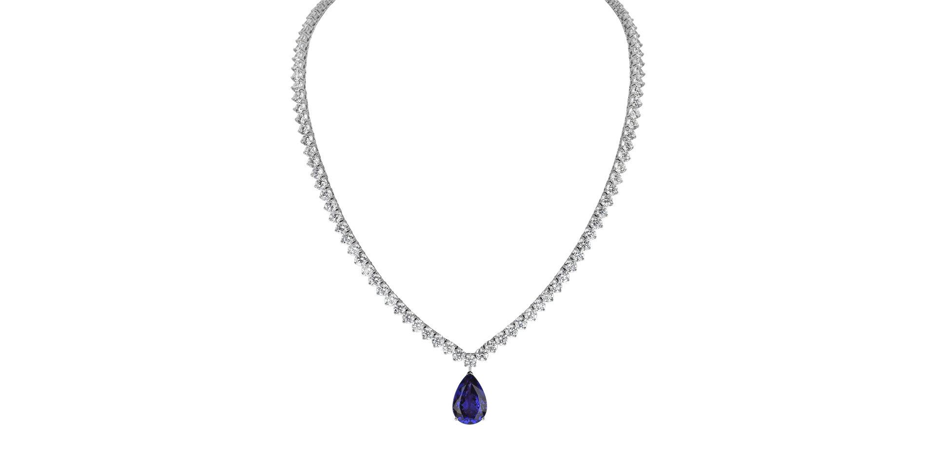 Diamond necklace with Tanzanite Duskborn Age