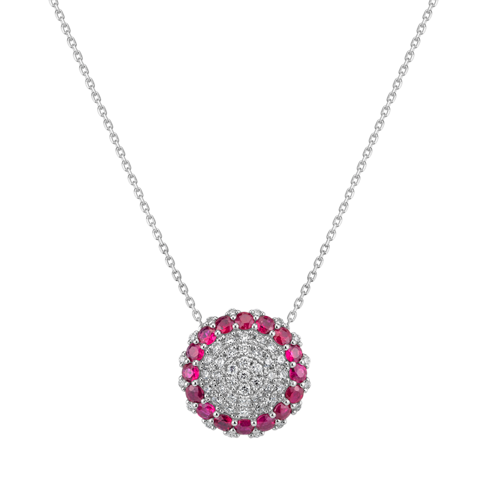 Diamond necklace with Ruby Motions of Fortune