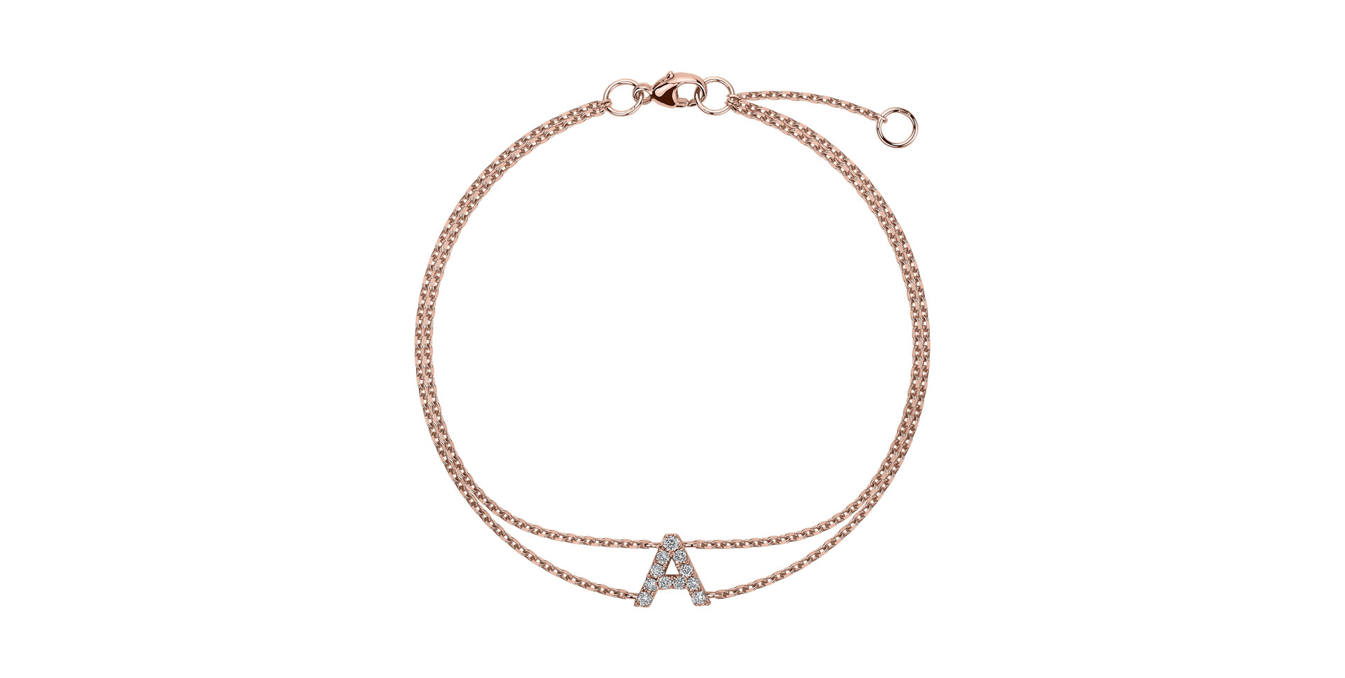 Bracelet with diamonds Alphabet Constellations