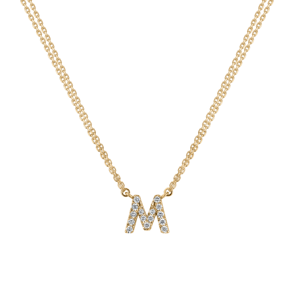 Diamond necklace Shiny Alphabet