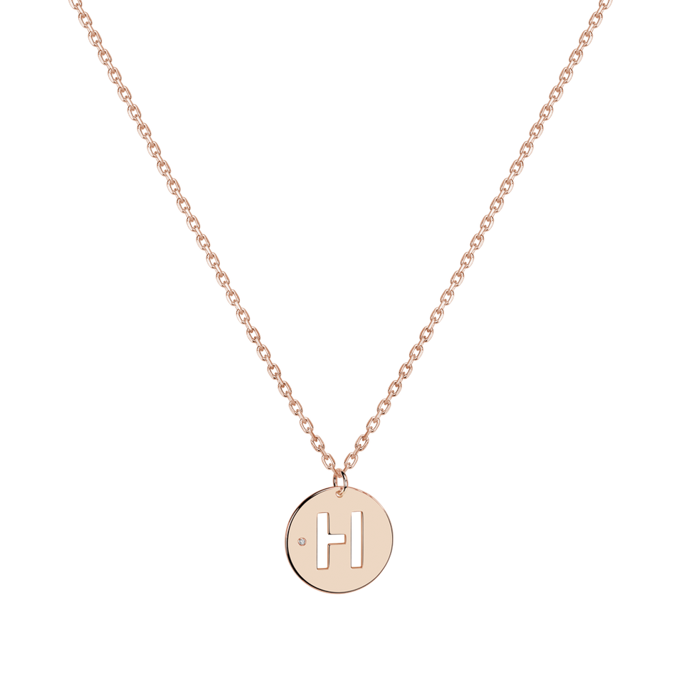 Diamond necklace Cut Coins H