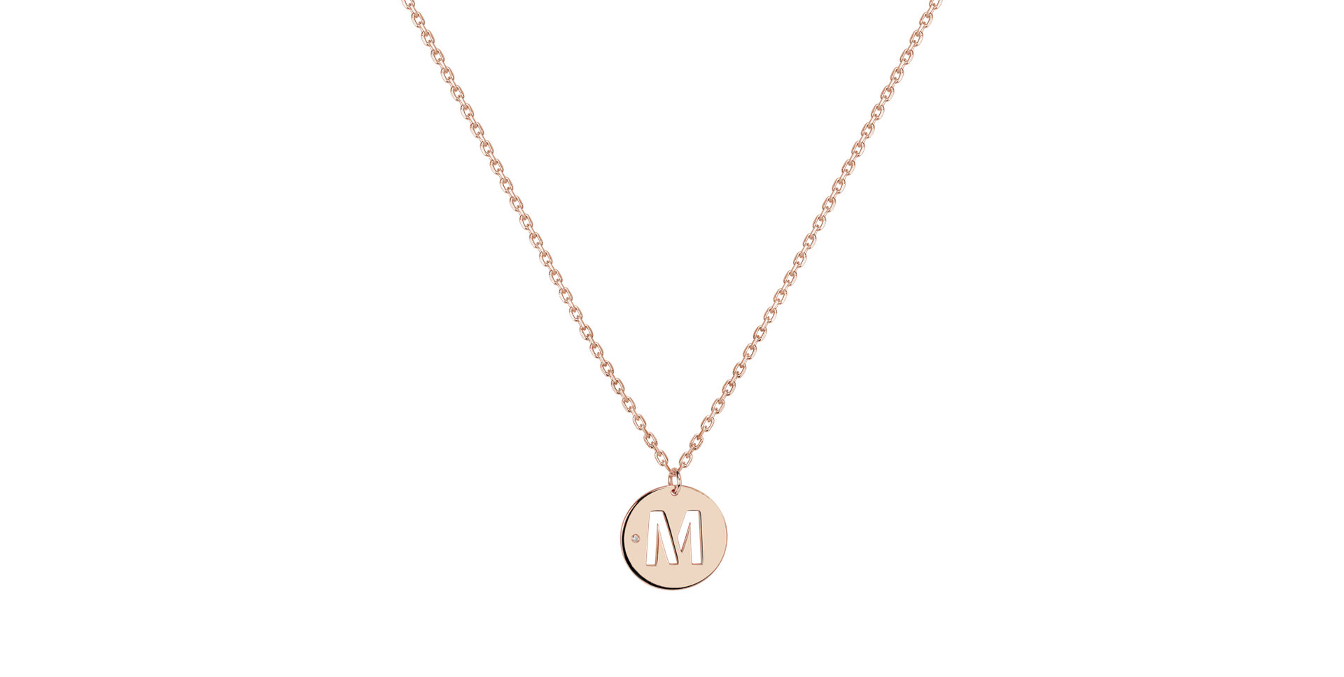 Diamond necklace Cut Coins M