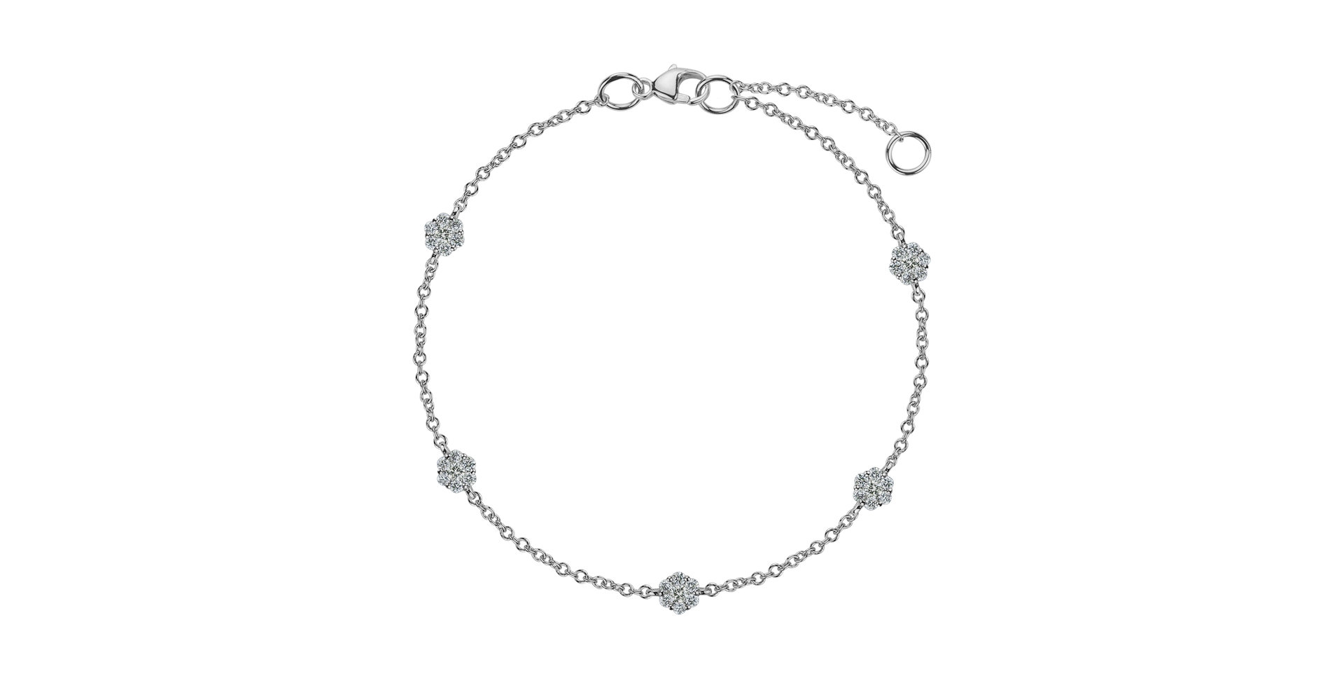 Bracelet with diamonds Evening Sky