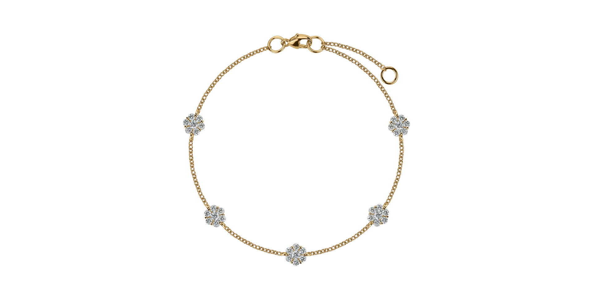 Bracelet with diamonds Evening Sky