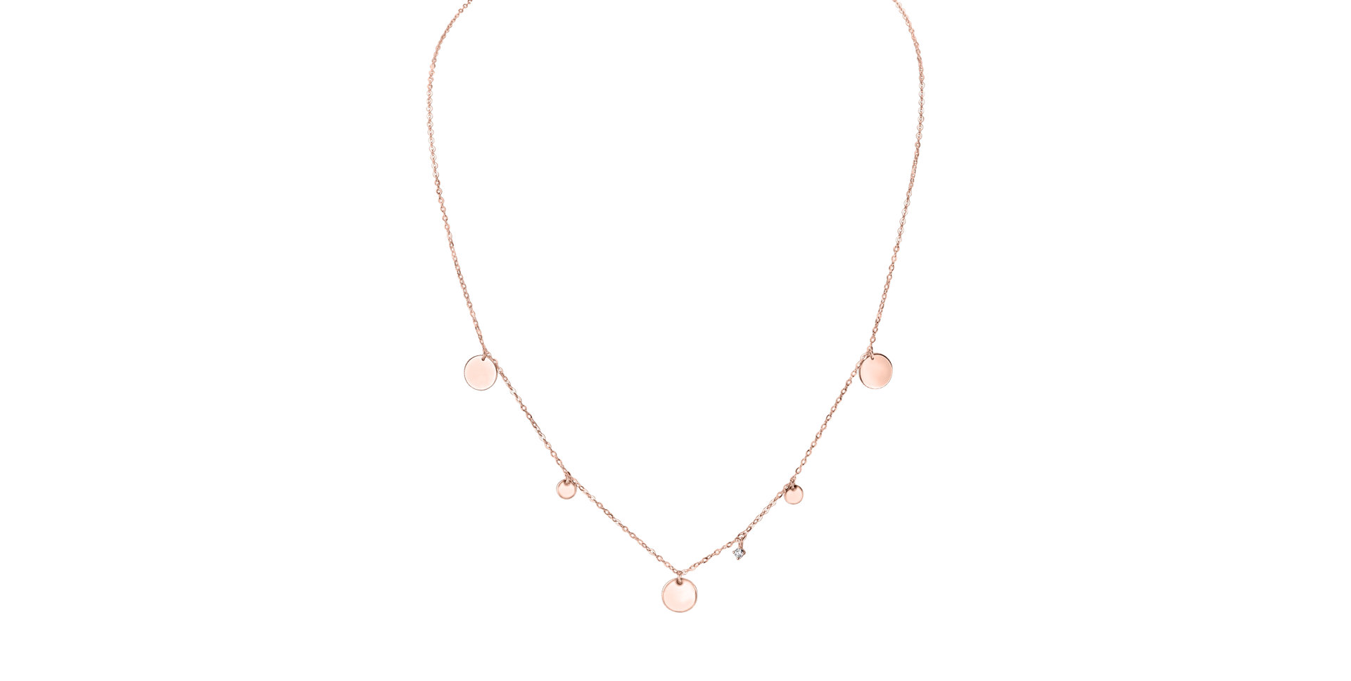 Diamond necklace Circles of Hearth