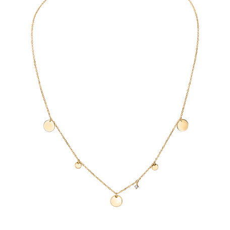 Diamond necklace Circles of Hearth