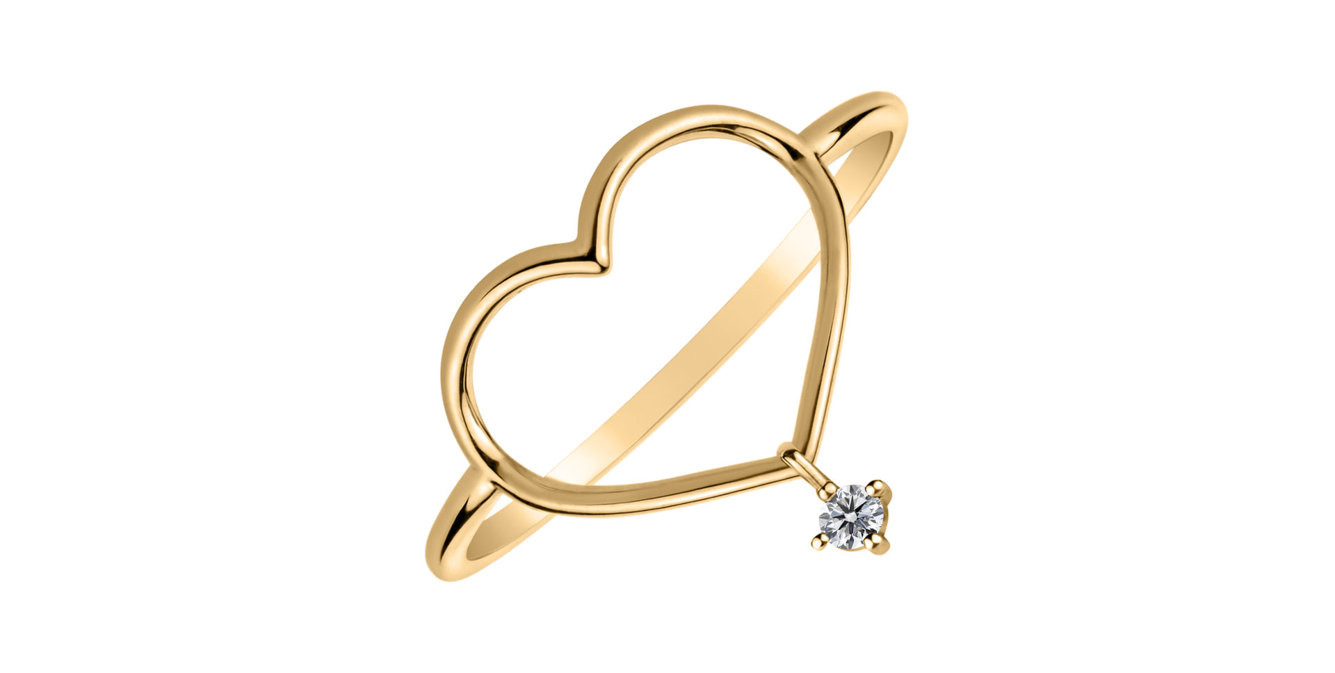 Diamond ring Mellow Heart