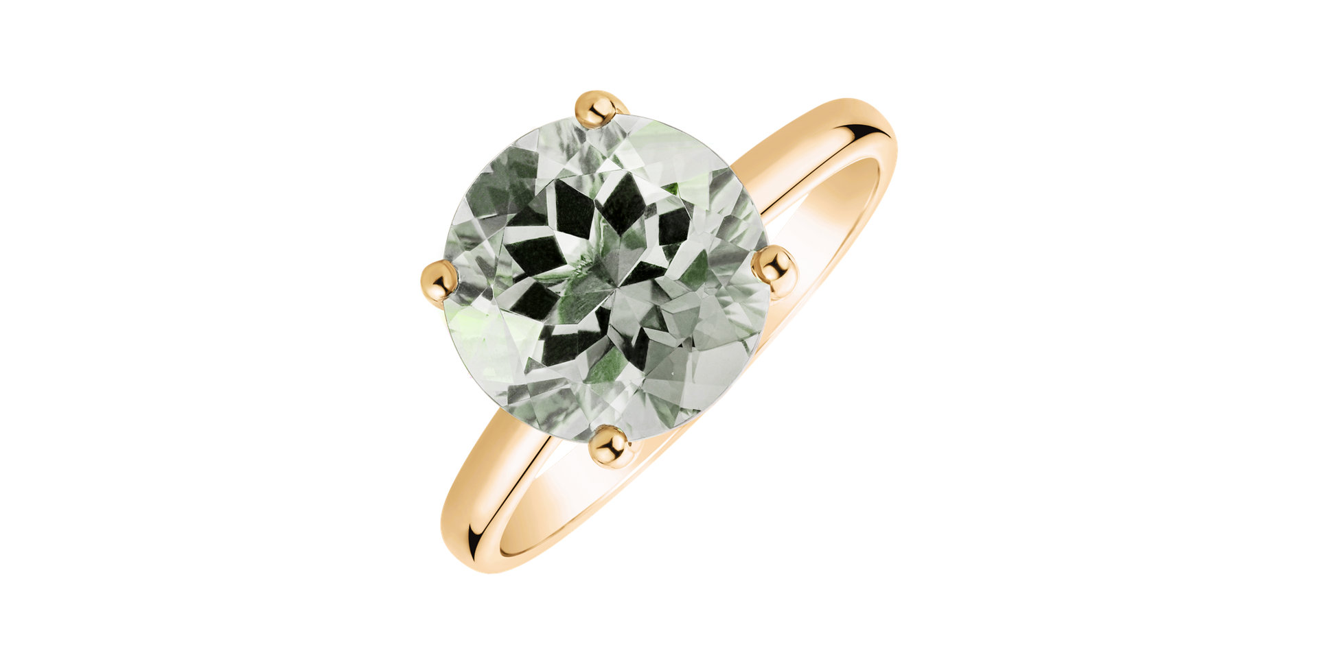 Ring with Amethyst Green Bonbon