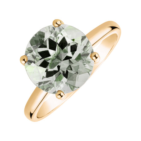 Ring with Amethyst Green Bonbon