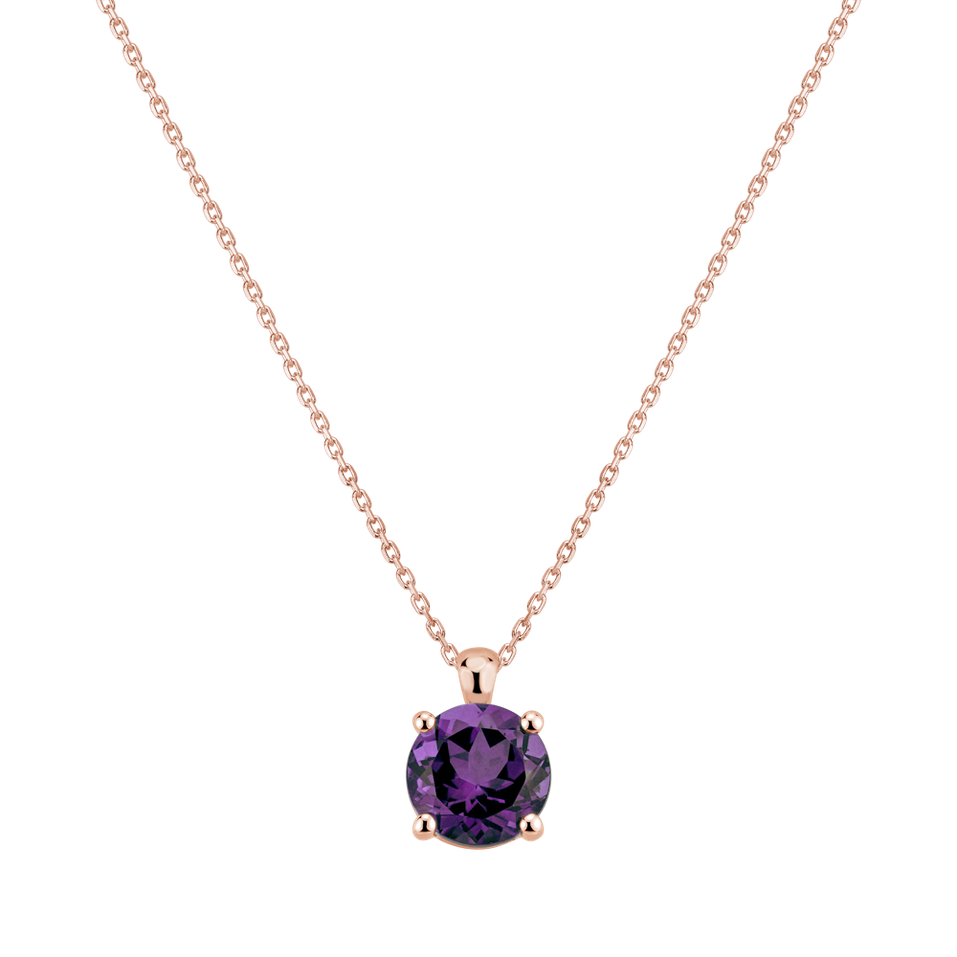 Necklace with Amethyst Brazil Monsoon Bonbon