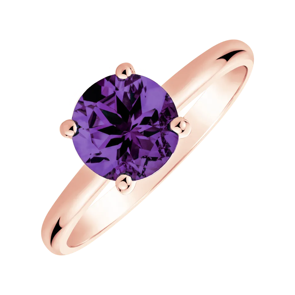 Ring with Amethyst Bonbon
