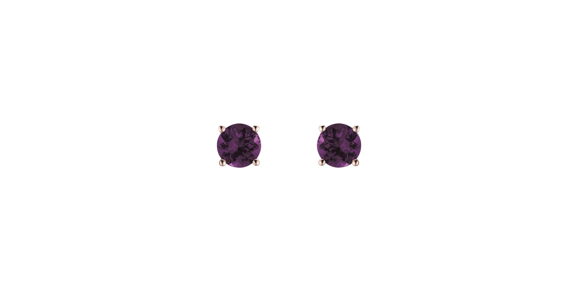 Earrings with Rhodolite Virginia Sparkle