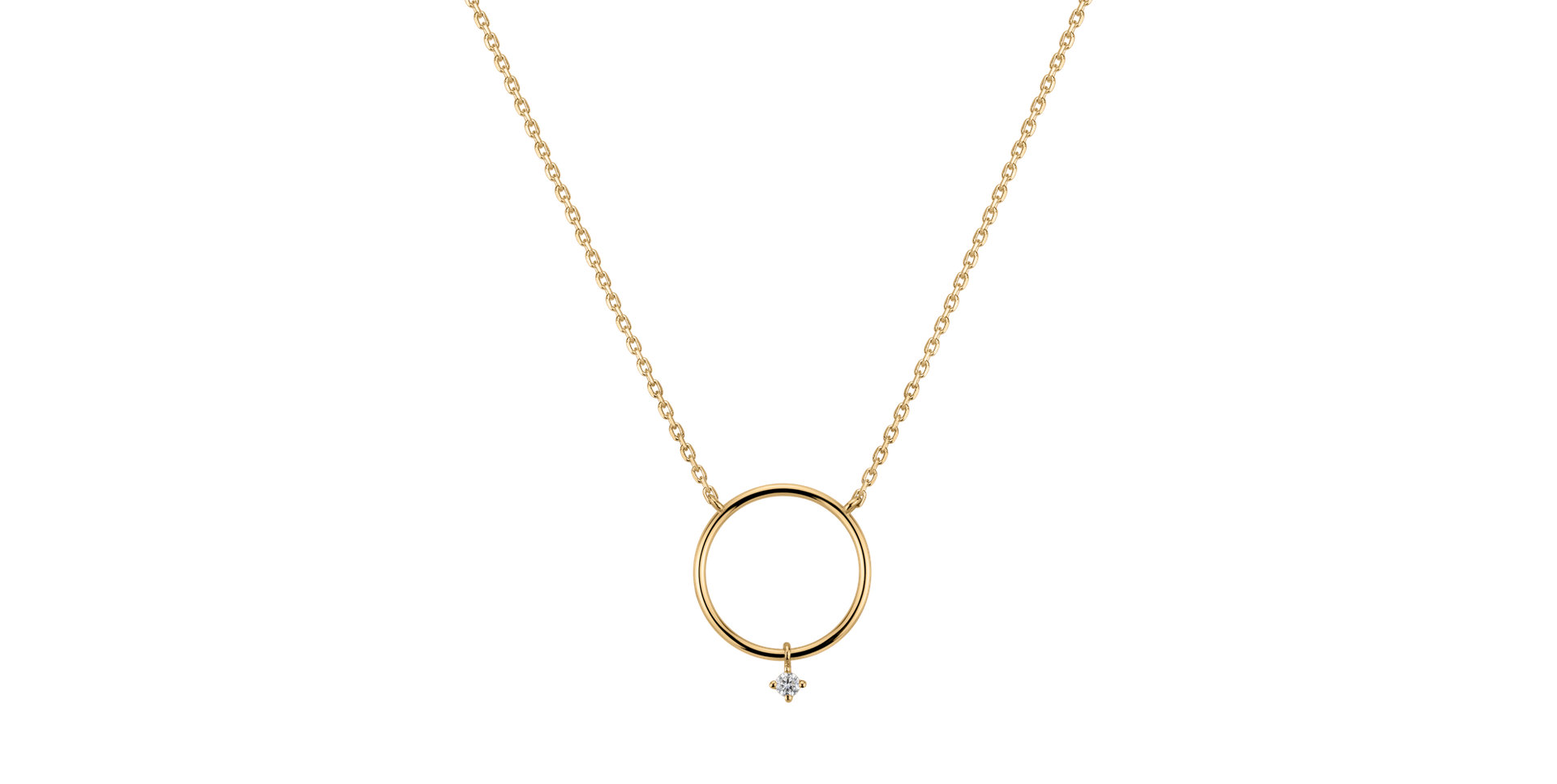 Diamond necklace Circle of Luck
