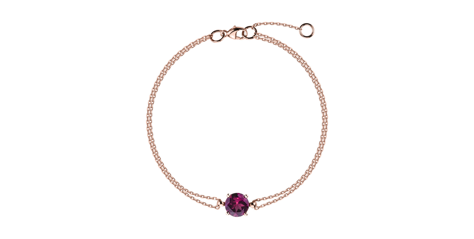 Bracelet with Rhodolite Roneme