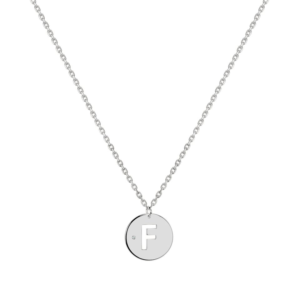 Diamond necklace Cut Coins F