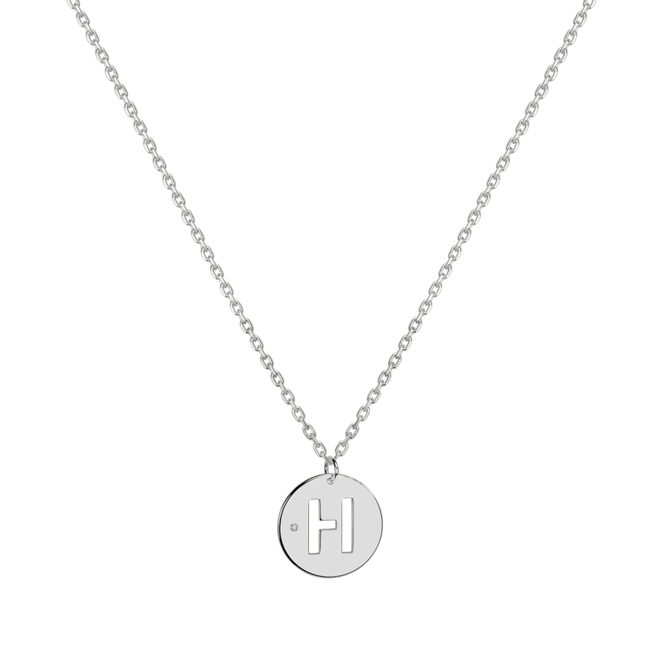 Diamond necklace Cut Coins H