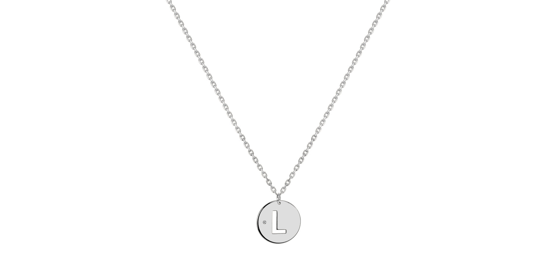 Diamond necklace Cut Coins L