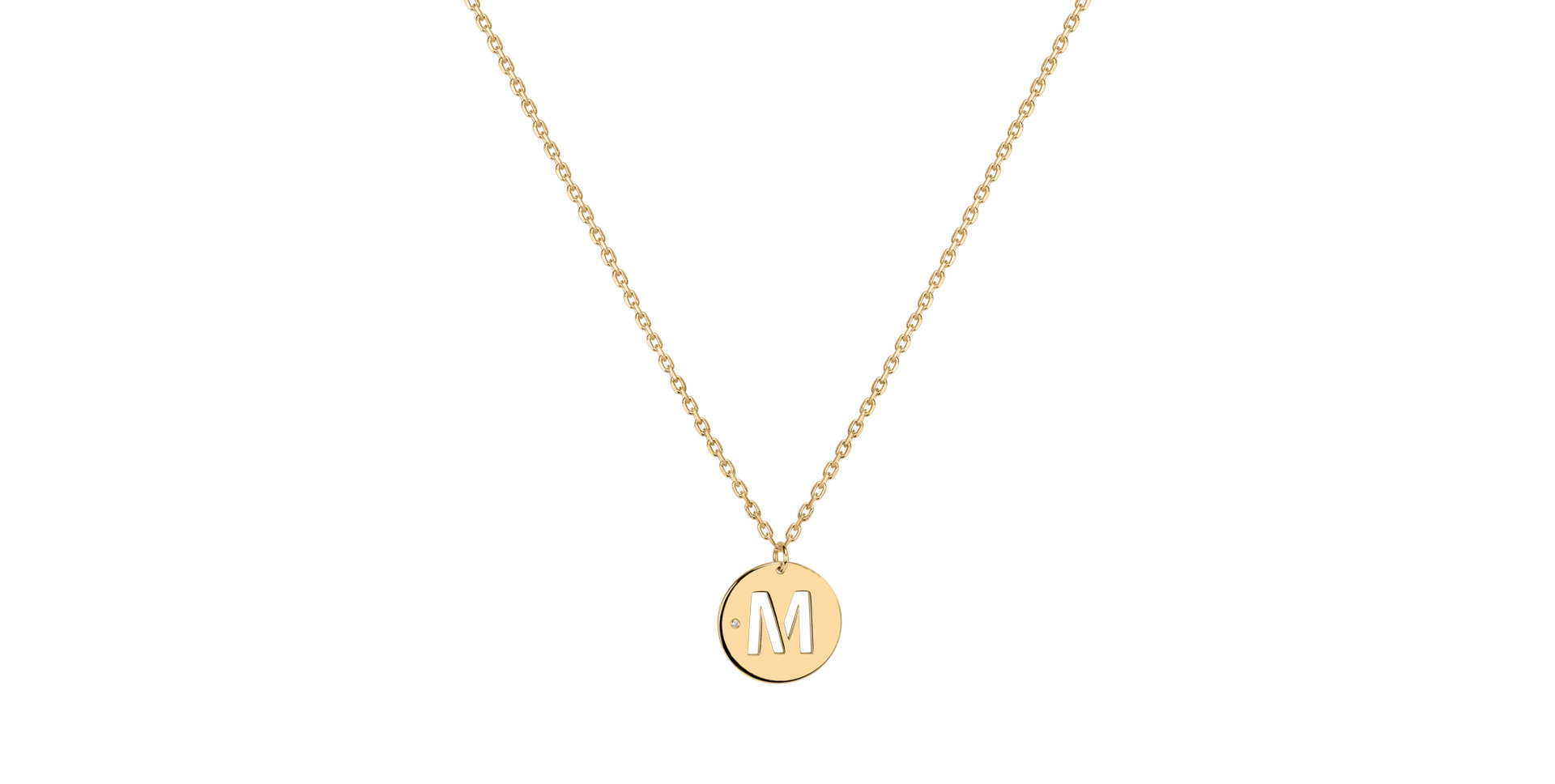 Diamond necklace Cut Coins M