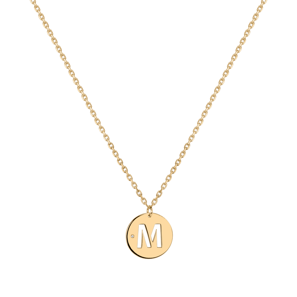 Diamond necklace Cut Coins M