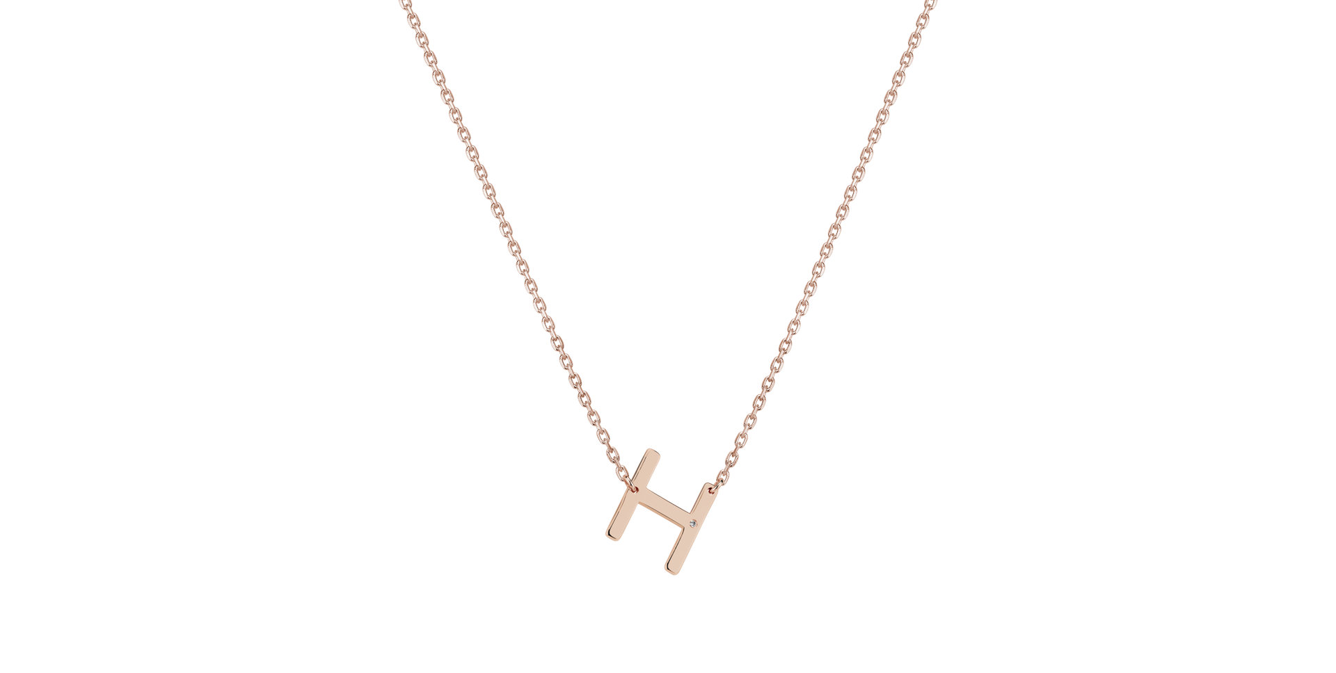 Diamond necklace Big Laser Line H