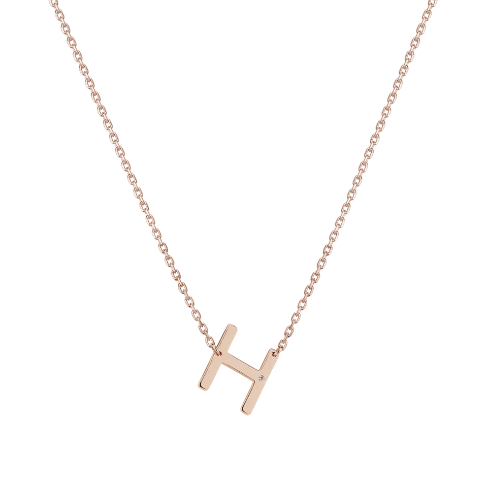 Diamond necklace Big Laser Line H