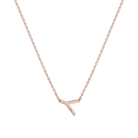 Diamond necklace Big Laser Line Y