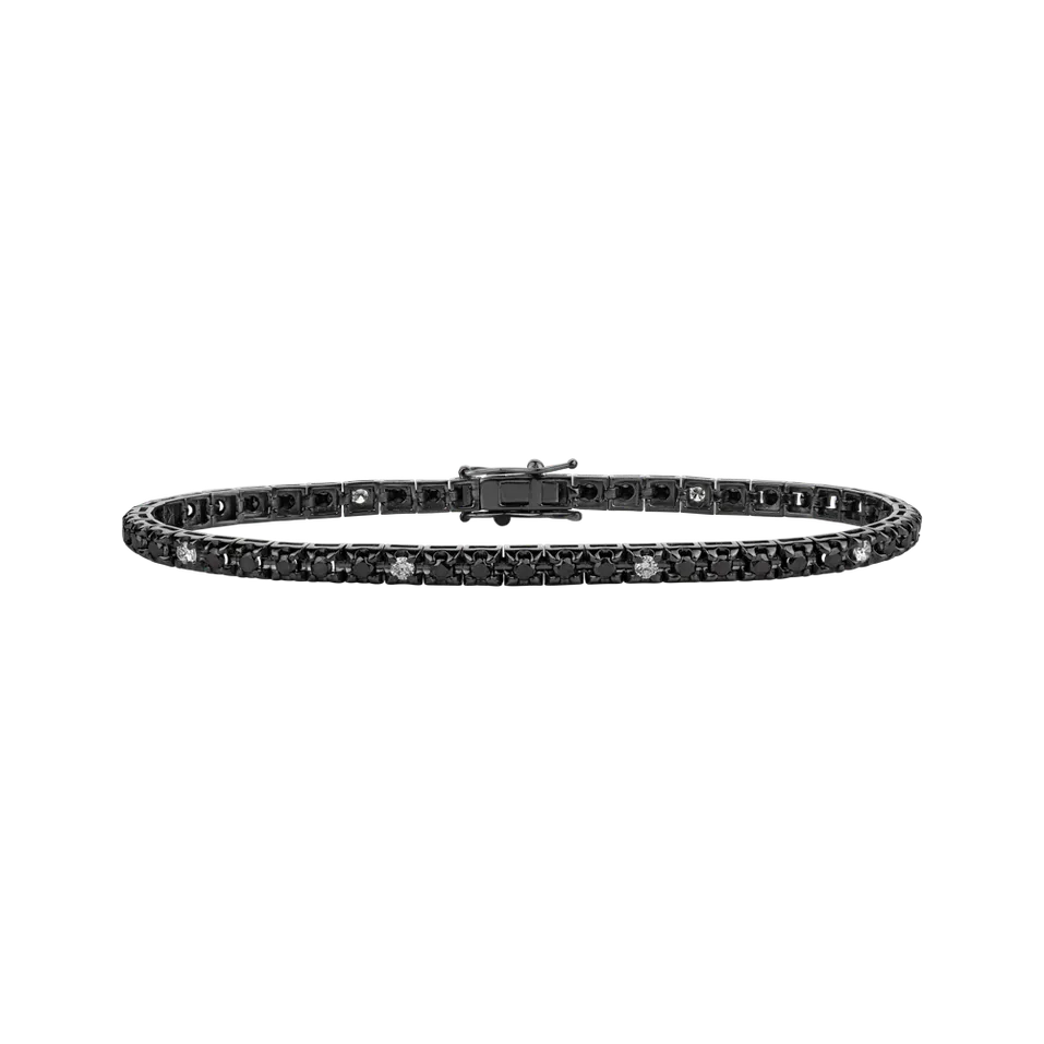 Bracelet with black and white diamonds Ralana