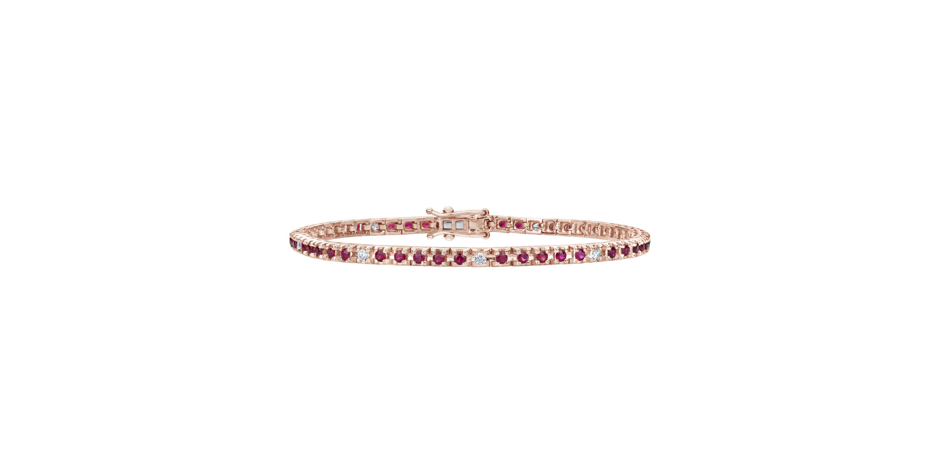 Diamond bracelet with Ruby Ralana