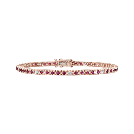 Diamond bracelet with Ruby Ralana