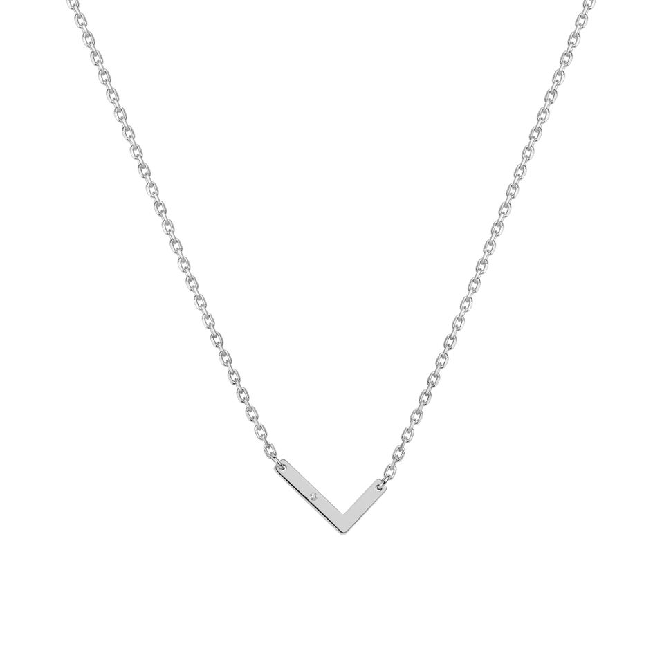 Diamond necklace Big Laser Line L