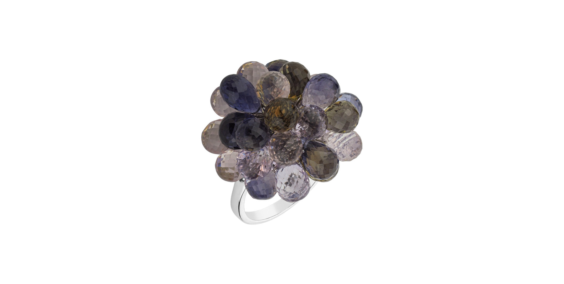Ring with gemstones Fantastic Grapes
