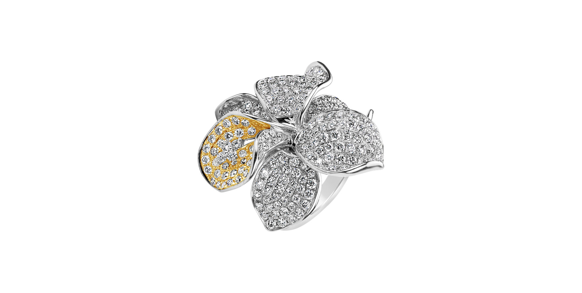 Diamond ring Gold Calla