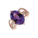 Diamond rings with Amethyst Violet Beauty2