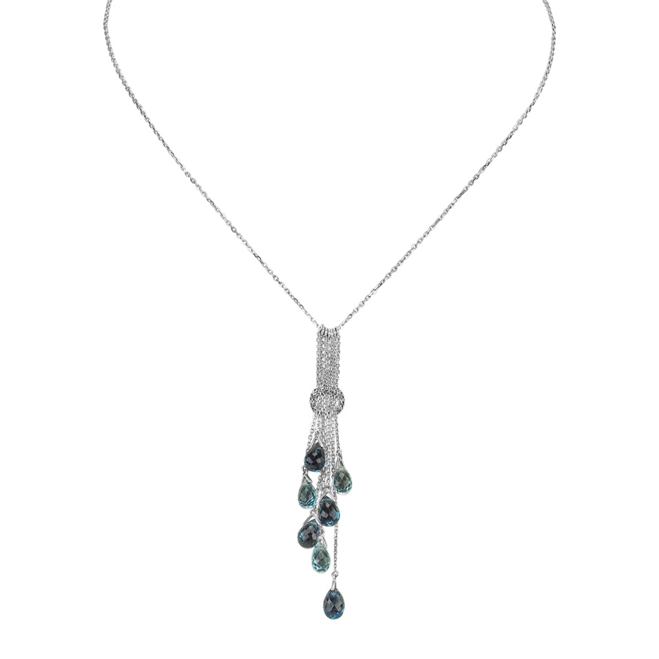 Diamond necklace with gemstones Beautiful Glance