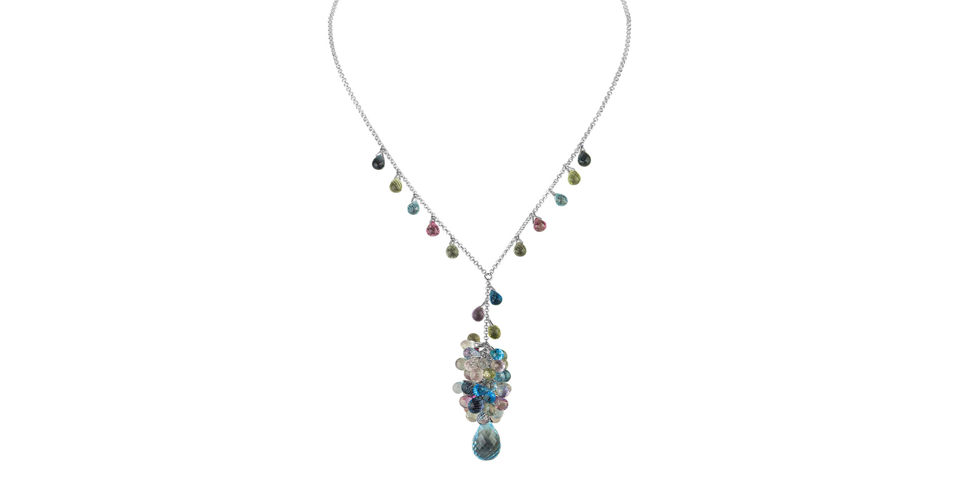 Necklace with gemstones Flavia