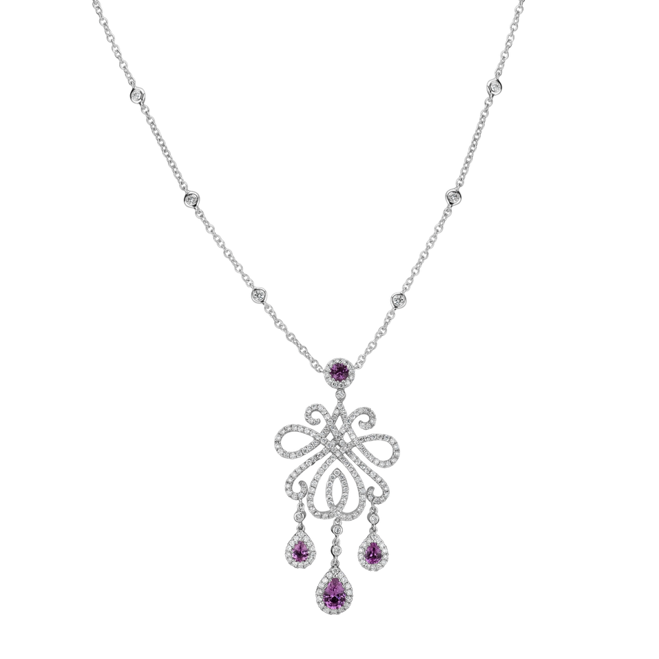 Diamond necklace with Sapphire Originela