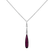 Diamond pendant with Turmalinem Bloody Tear2