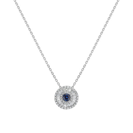 Diamond pendant with Sapphire Tristana