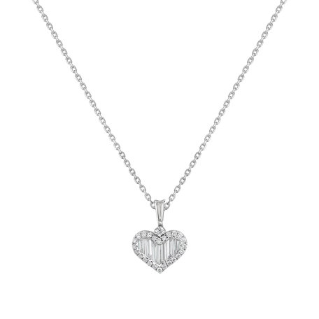 Diamond pendant Love memory