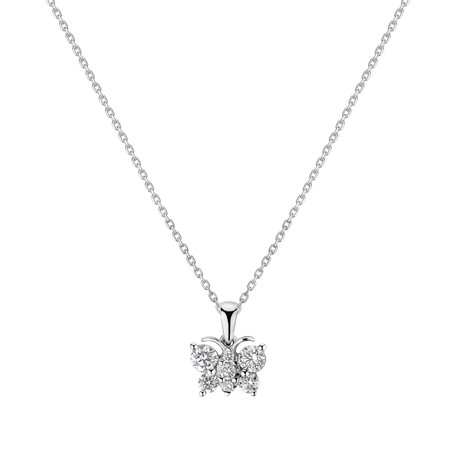 Diamond pendant Butterfly Soul