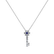 Diamond necklace with Sapphire Magical Key2
