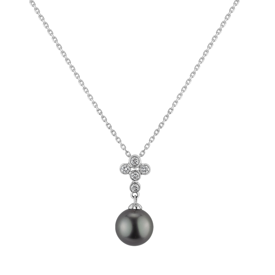 Diamond pendant with Pearl Pearl Obsession