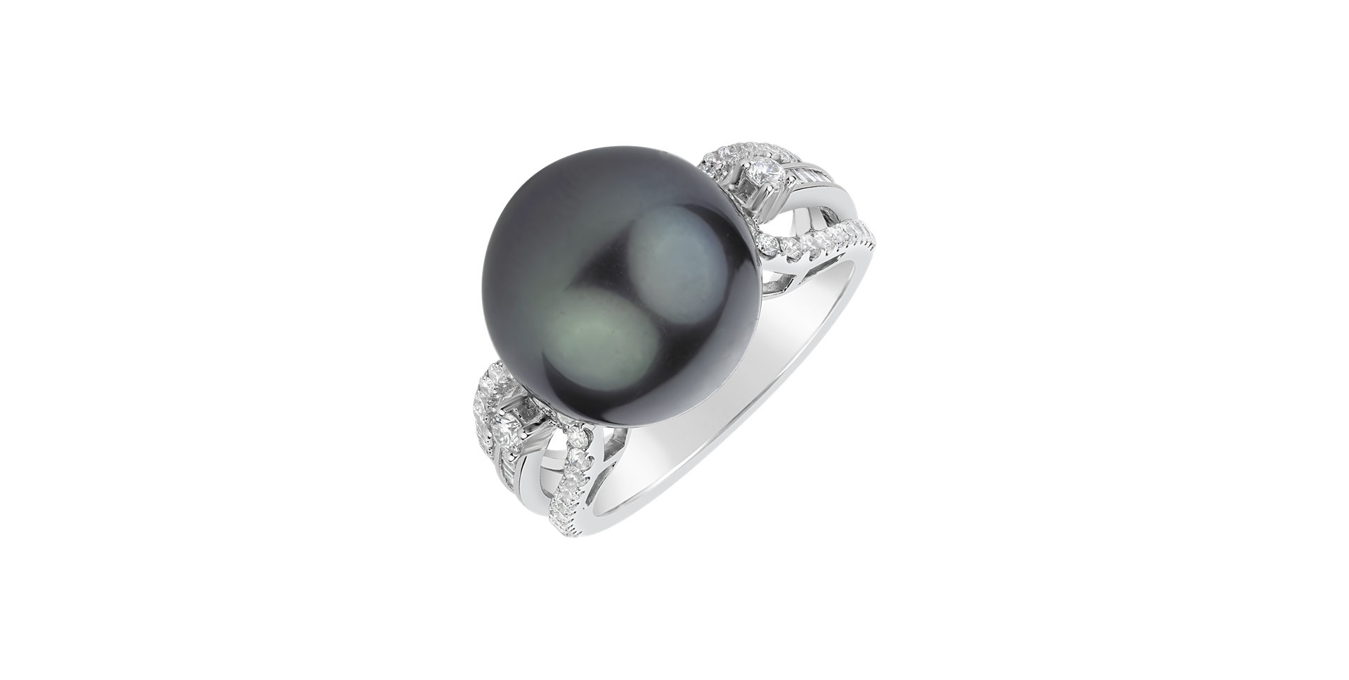 Diamond ring with Pearl Consciousness