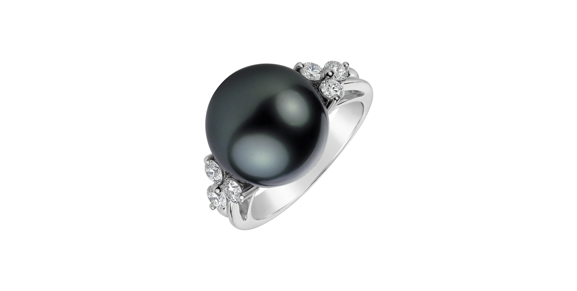 Diamond ring with Pearl Rosemary