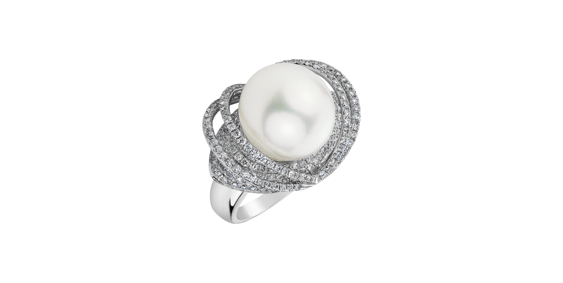 Diamond ring with Pearl Oakley