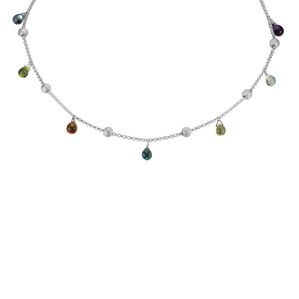 Necklace with gemstones Fiamma