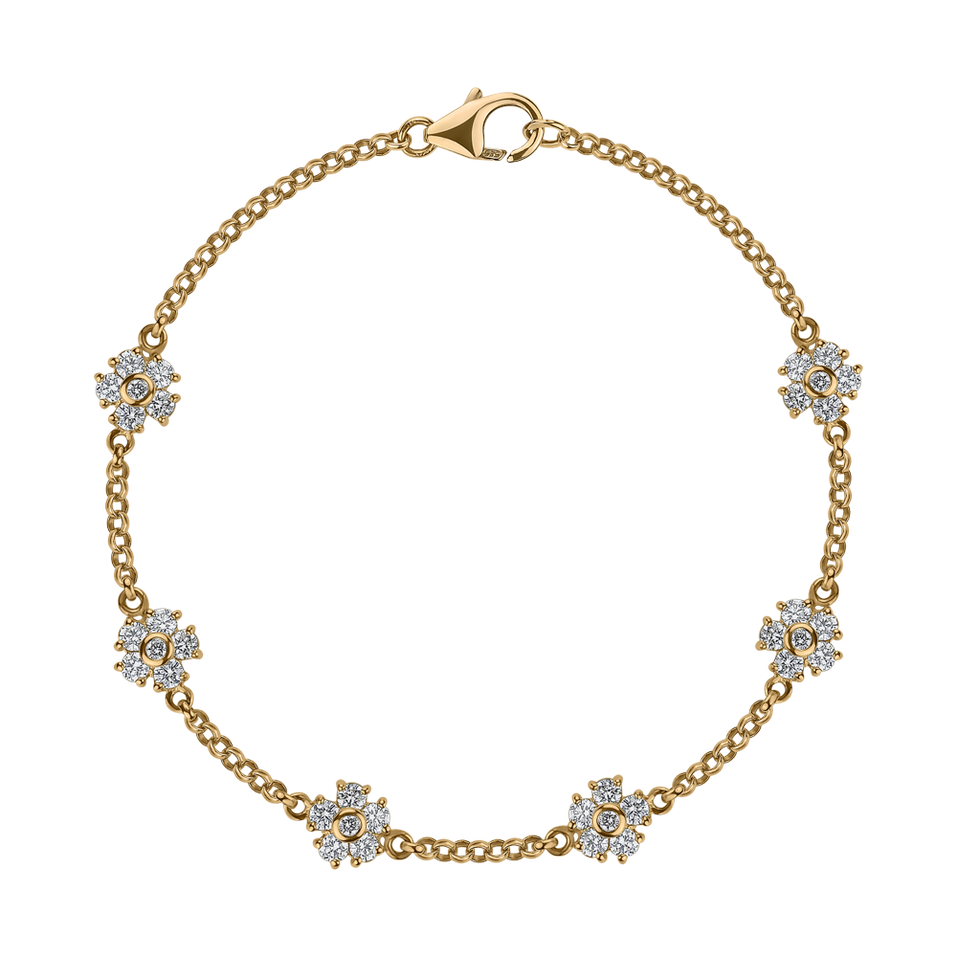 Children's diamond bracelet Sweet Blossoms