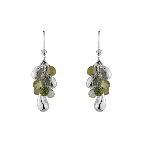 Diamond earrings and gemstones Loggia